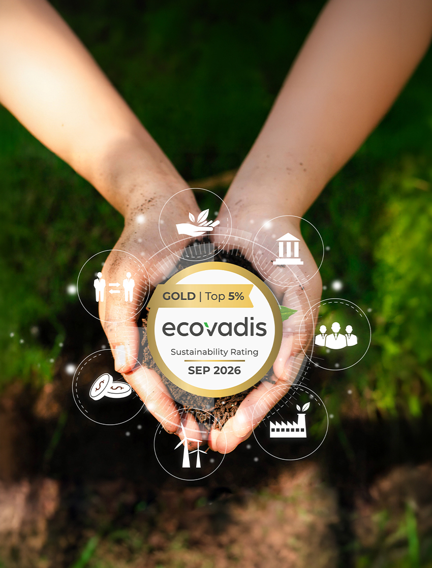 EcoVadis Gold sustainability rating